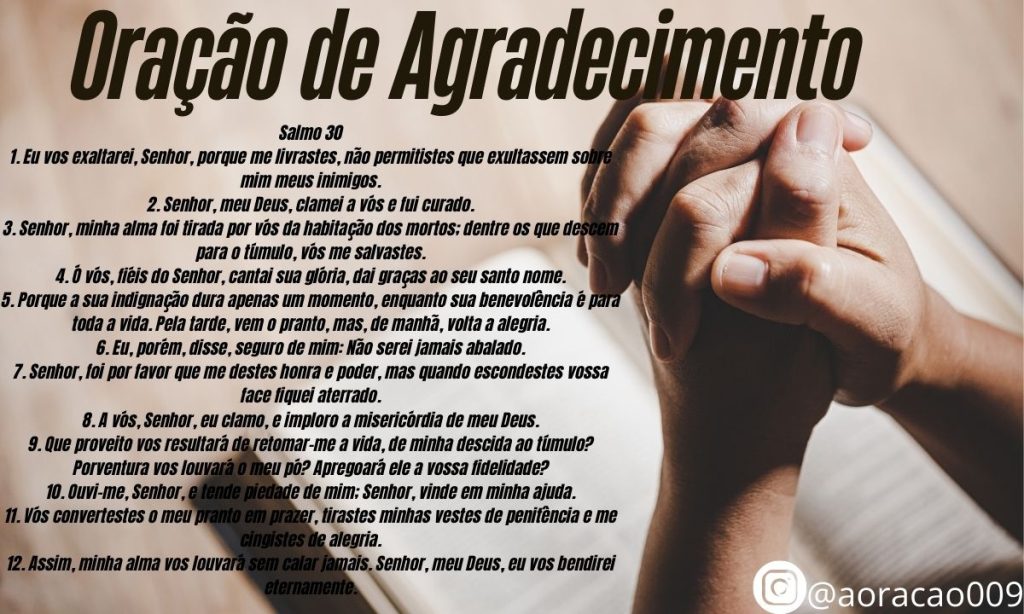 Oração de Agradecimento