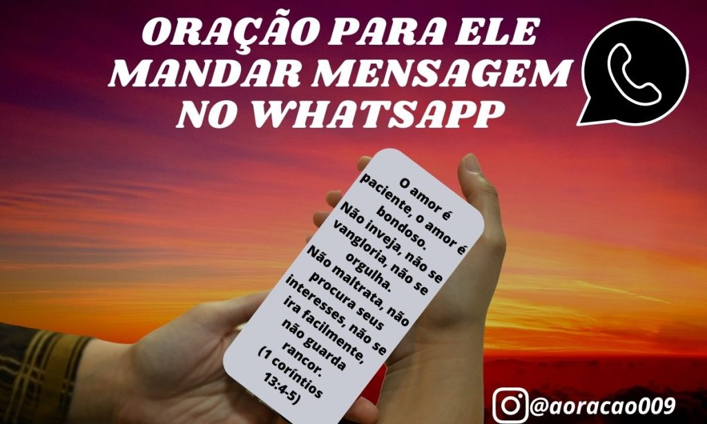 Oracao para ele mandar mensagem no WhatsApp 1