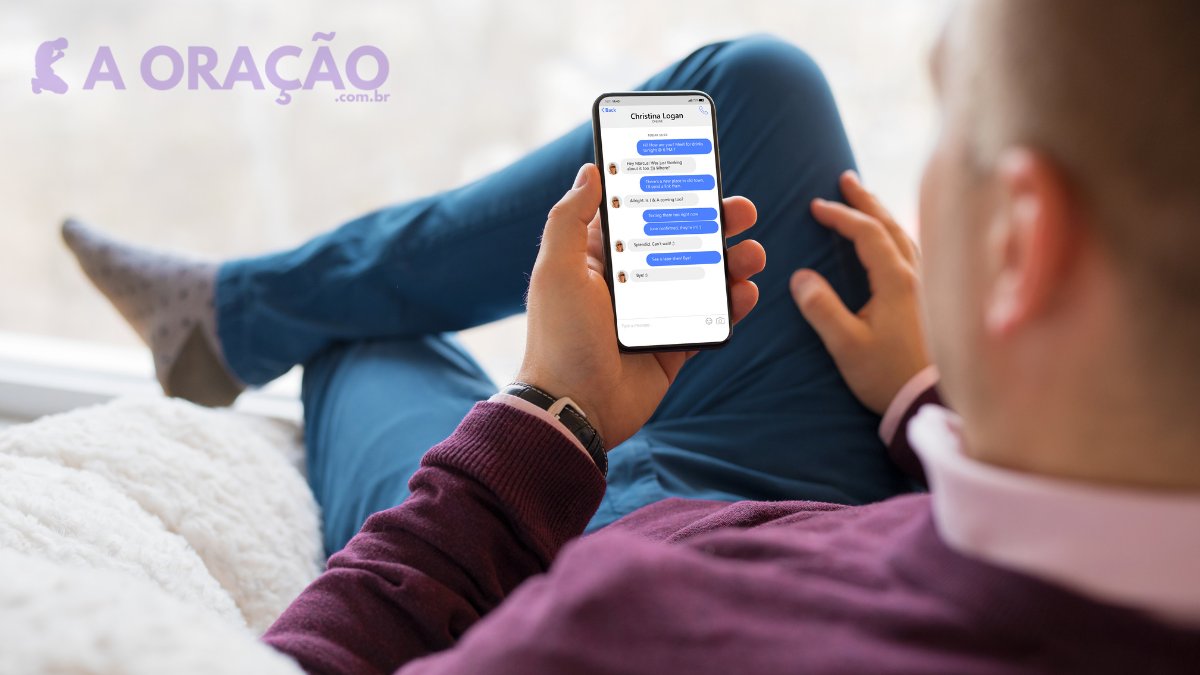 Oração para ele mandar mensagem no WhatsApp