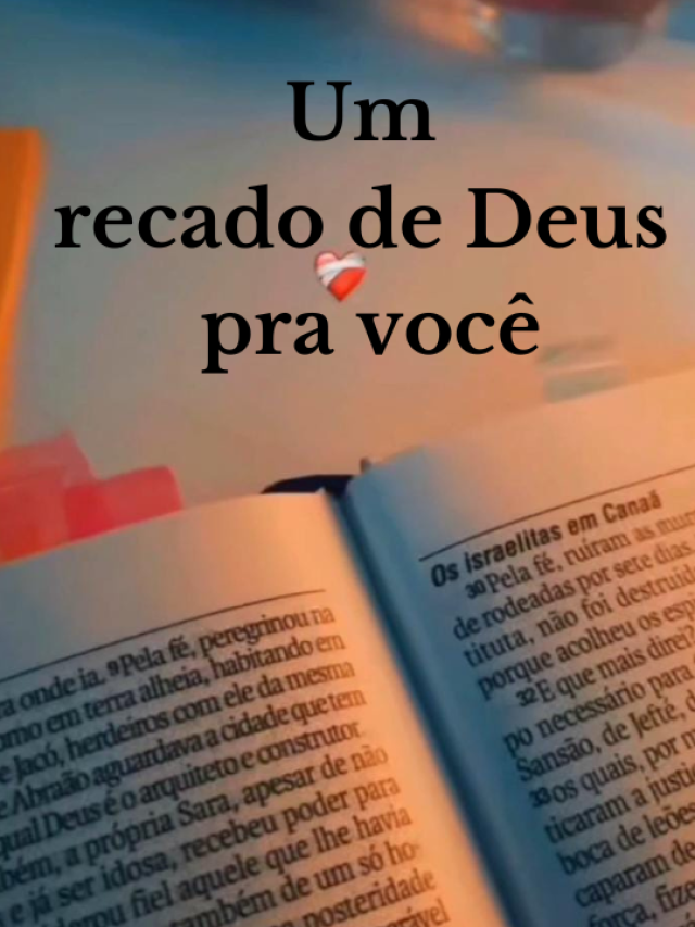 Um recado de Deus pra você